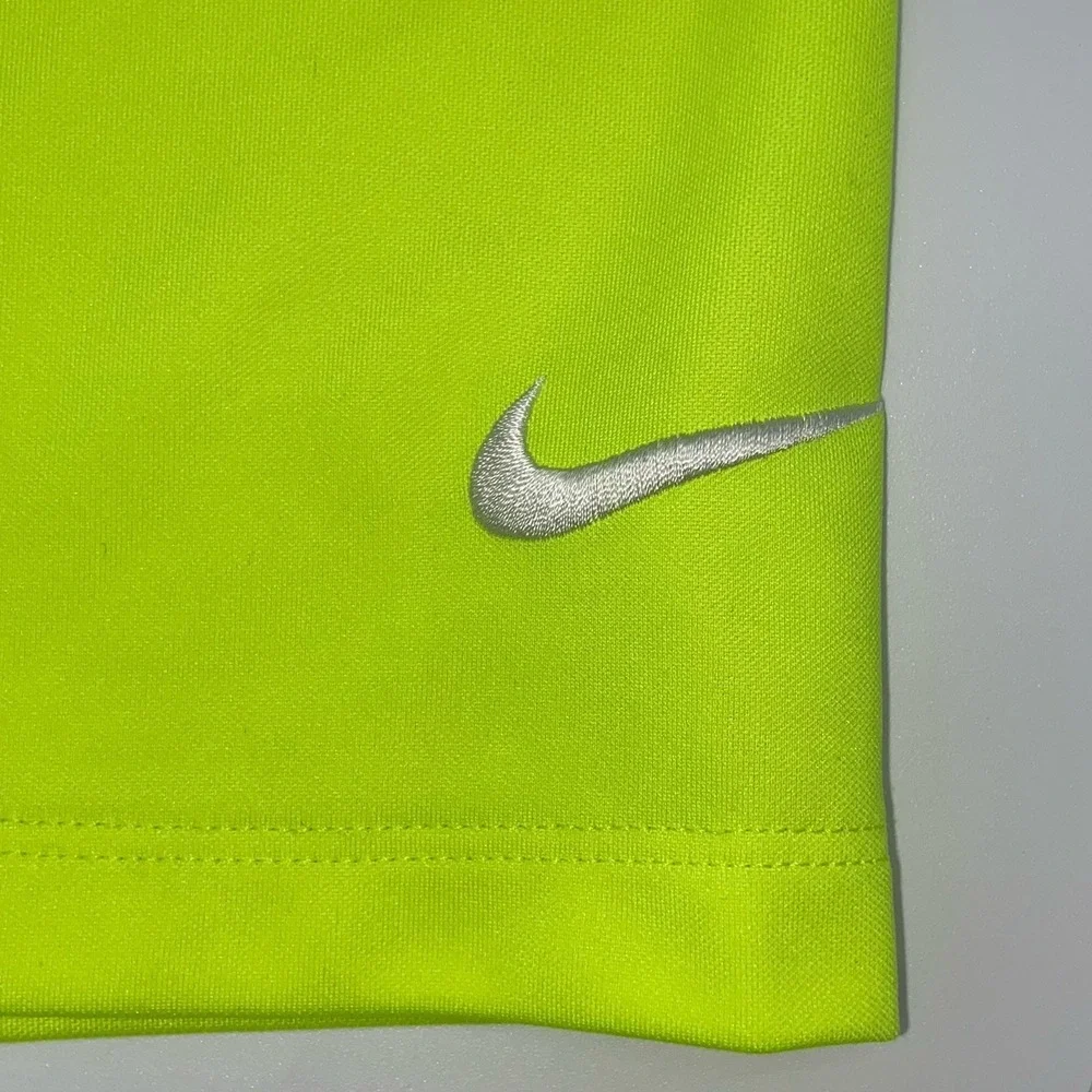Nike Golf Dri Fit Polo Short XL Neon Yellow Athleisure Golfcore Performance Tour